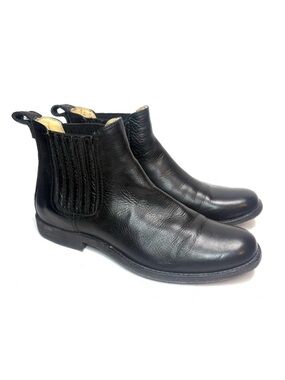 Frye Black Leather Ankle Boots | 7.5